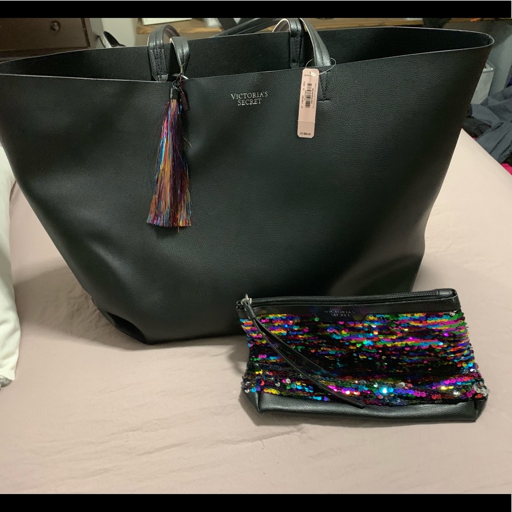 Victoria secret bag and makeup pouch
